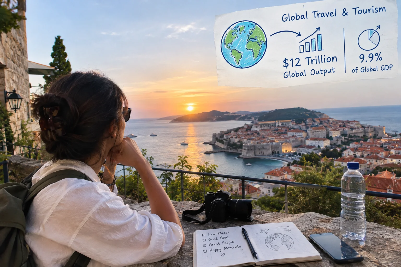 The sector will reach a trillion global output, accounting for 9.9% of total global GDP. The sector will reach a trillion global output, accounting for 9.9% of total global GDP.