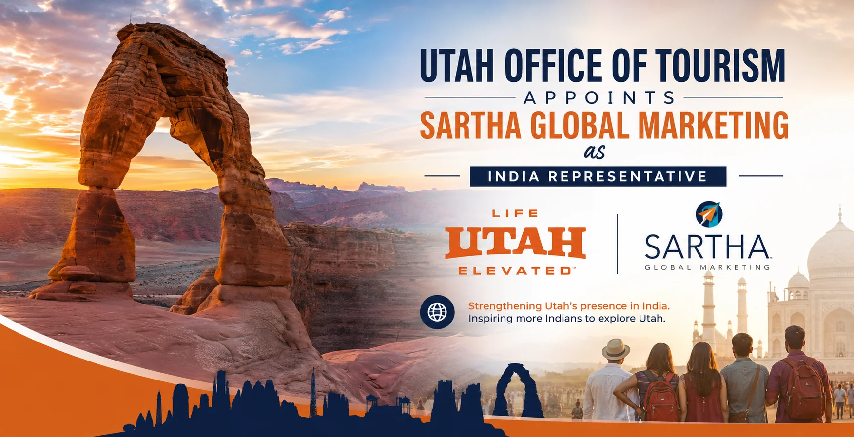 Utah Office of Tourism Appoints Sartha Global Marketing as India Representative
